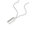 Thumbnail Image 2 of Sterling Silver & Cubic Zirconia Line Detail Dog Tag Pendant