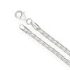 Thumbnail Image 3 of Sterling Silver Rounded Curb Chain Necklace