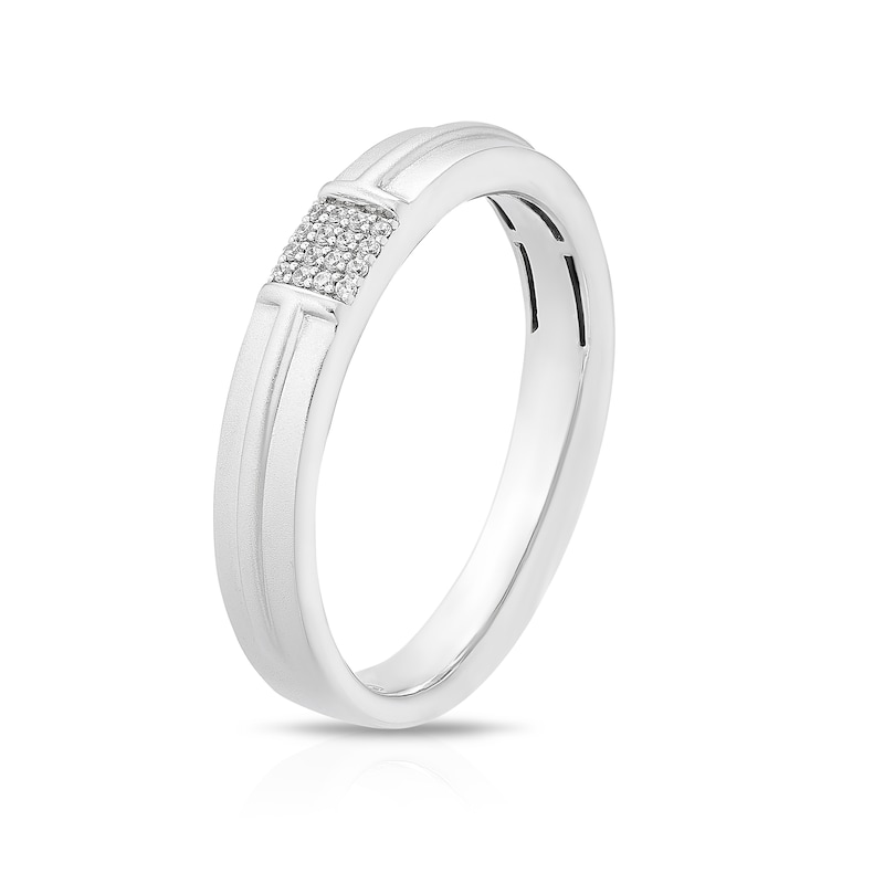 Main Image 2 of Sterling Silver Cubic Zirconia Polished Narrow Ring