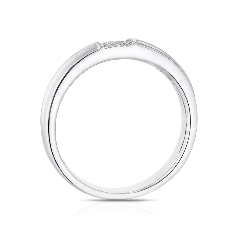 Main Image 3 of Sterling Silver Cubic Zirconia Polished Narrow Ring