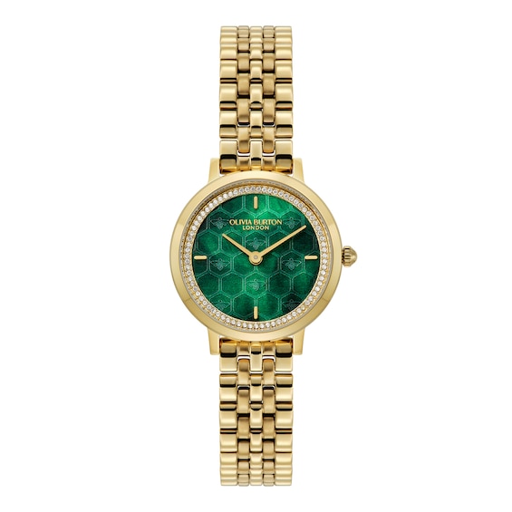 Olivia Burton Ultra Slim Honeycomb Ladies watch Gold, Gold, Women - Image 3