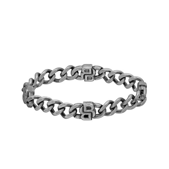 Men's Boss Double B Absolute Antique Finish Ip Bracelet