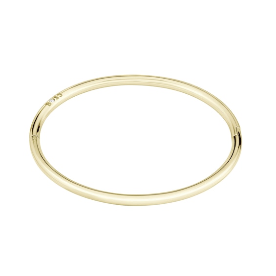 BOSS Jewellery 1580686 Ladies Gold-Tone Bangle With Logo - Image 5