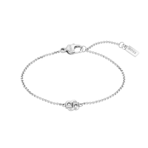 Women's Boss Double B Petit Stainless Steel 6.3+1" Bracelet