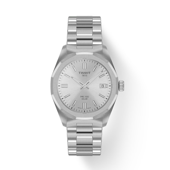 Women's Tissot Prc 100 Solar 34Mm Stainless Steel Bracelet Watch