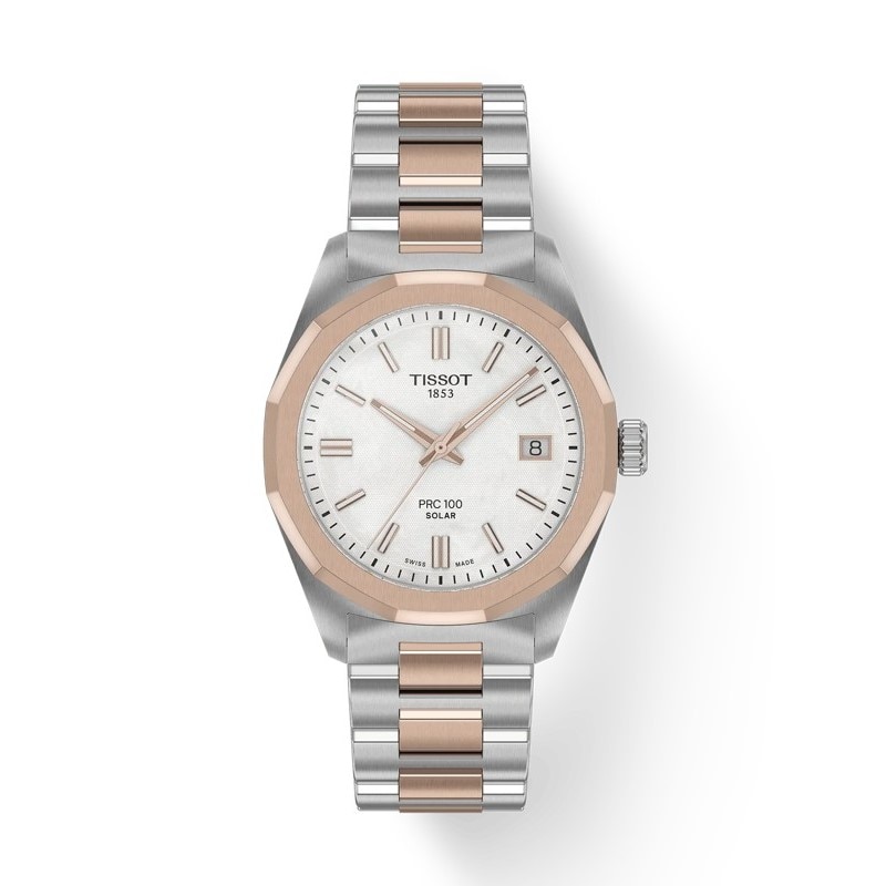 Main Image 1 of Tissot PRC 100 Solar 34mm Women's Two Tone Bracelet Watch