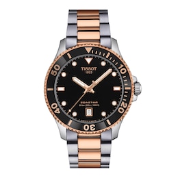 Tissot Seastar Quartz 40mm Rose Tone & Stainless Steel Watch