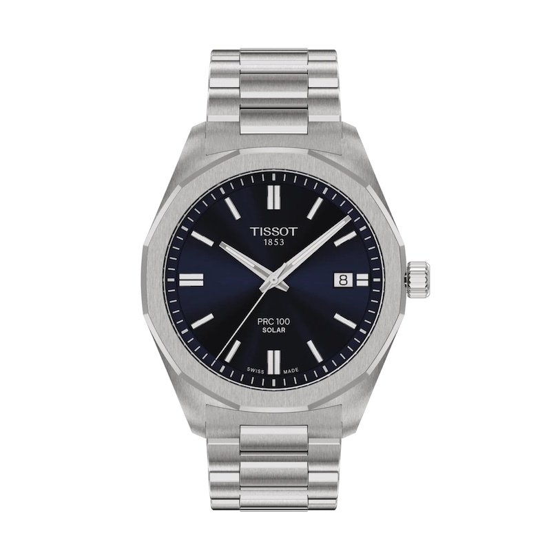 Main Image 1 of Tissot PRC100 39mm Solar Blue Dial & Stainless Steel Watch