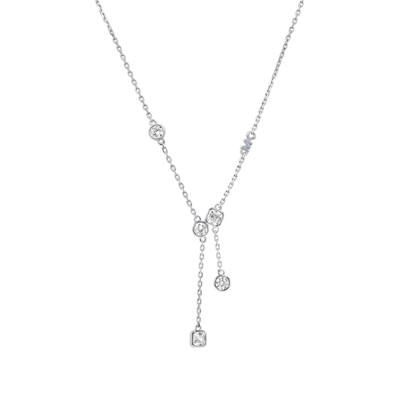 Michael Kors Brillance Sterling Silver 16 and Cubic Zirconia