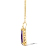 Thumbnail Image 2 of Le Vian 14ct Yellow Gold 19" Amethyst & Diamond Pear Shaped Pendant Necklace