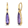 Thumbnail Image 1 of Le Vian 14ct Yellow Gold Amethyst & Diamond Pear Drop Earrings