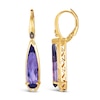 Thumbnail Image 2 of Le Vian 14ct Yellow Gold Amethyst & Diamond Pear Drop Earrings