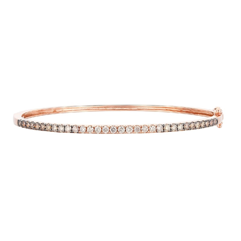 Main Image 1 of Le Vian 14ct Rose Gold 1ct Diamond Bangle Bracelet
