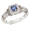 Thumbnail Image 1 of Le Vian 14ct White Gold 0.60ct Diamond & Sapphire Halo Ring
