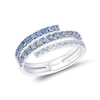 Thumbnail Image 1 of Le Vian 14ct White Gold Sapphire Ombré Wrap Ring