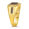 Thumbnail Image 3 of Le Vian 14ct Yellow Gold 0.80ct Diamond Round Cut Signet Ring