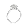 Thumbnail Image 3 of 18ct White Gold 0.50ct Diamond Cushion Shaped Cluster Ring