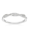 Thumbnail Image 1 of 9ct White Gold 0.15ct Diamond Twisted Eternity Ring
