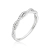Thumbnail Image 2 of 9ct White Gold 0.15ct Diamond Twisted Eternity Ring