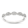 Thumbnail Image 1 of 9ct White Gold 0.15ct Diamond Marquise Shaped Eternity Ring