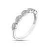 Thumbnail Image 2 of 9ct White Gold 0.15ct Diamond Marquise Shaped Eternity Ring