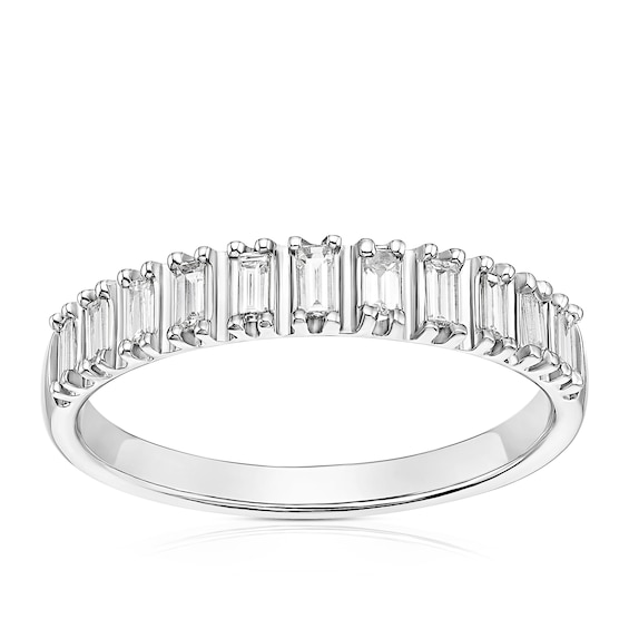18ct White Gold 0.25ct Diamond Baguette Eternity Ring