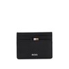 Thumbnail Image 1 of BOSS Black Leather Trio Stripe Card Holder