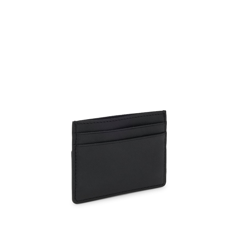 Main Image 2 of BOSS Black Leather Trio Stripe Card Holder