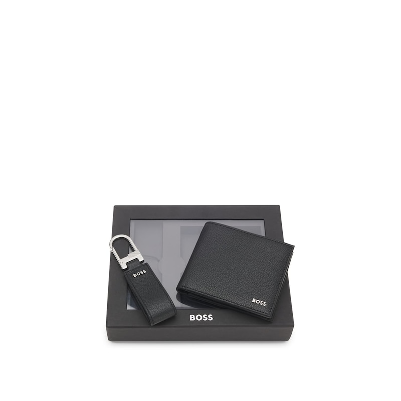 Main Image 3 of BOSS Black Leather Textured Wallet