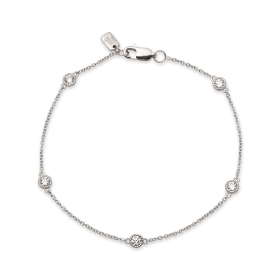 Lauren Ralph Lauren Sterling Silver and Crystal Bracelet