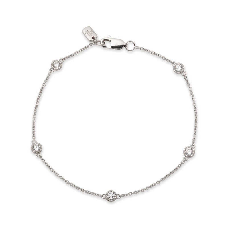 Main Image 1 of Lauren Ralph Lauren Sterling Silver & Crystal Bracelet