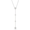 Thumbnail Image 1 of Lauren Ralph Lauren Sterling Silver & Crystal Y-Neck Pendant