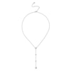 Thumbnail Image 2 of Lauren Ralph Lauren Sterling Silver & Crystal Y-Neck Pendant