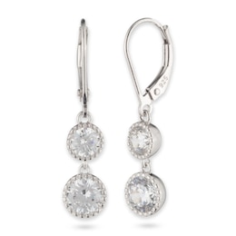 Lauren Ralph Lauren Sterling Silver & Crystal Drop Earrings