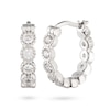 Thumbnail Image 1 of Lauren Ralph Lauren Sterling Silver & Crystal Mini Hoop Earrings