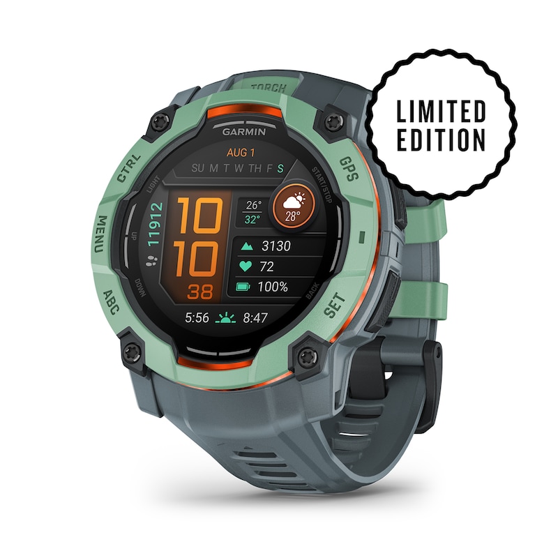 Main Image 1 of Garmin Instinct 3 50mm Amoled Neo Tropic Bezel & Twilight Silicone Limited Edition Smartwatch