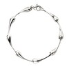 Thumbnail Image 1 of Sterling Silver 7.7" Polished Droplet Bracelet