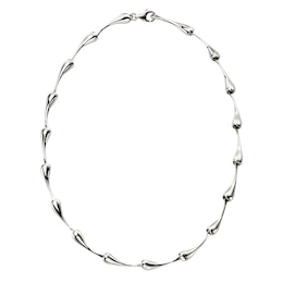 Sterling Silver 16.5" Polished Droplet Necklet