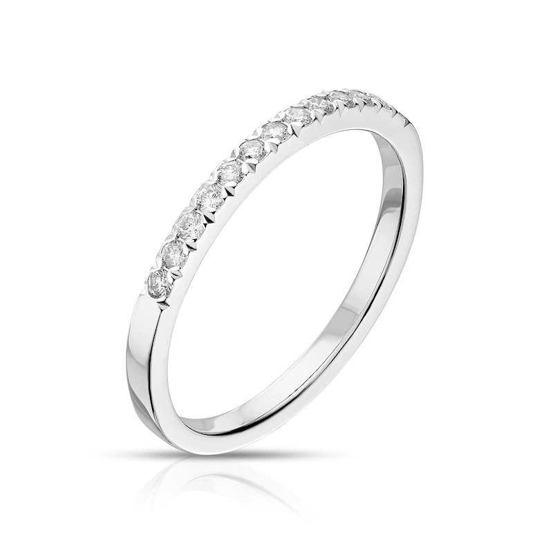 Main Image 2 of 9ct White Gold 0.15ct Diamond Eternity Ring