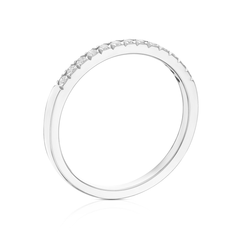 Main Image 3 of 9ct White Gold 0.15ct Diamond Eternity Ring