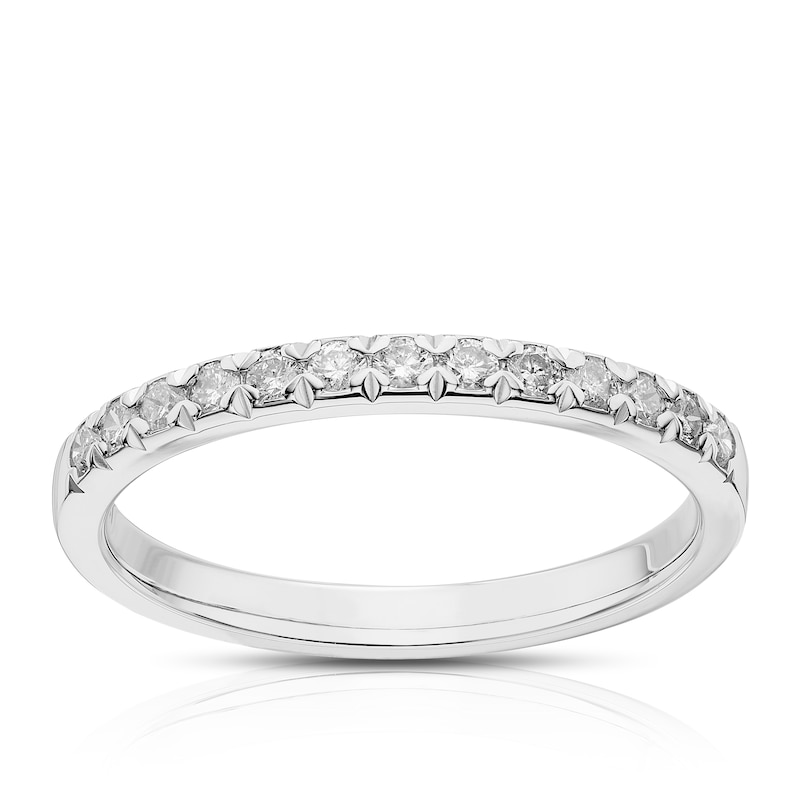 Main Image 1 of 9ct White Gold 0.25ct Diamond Eternity Ring