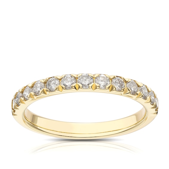 9ct Yellow Gold Eternity 0.50ct Diamond Ring
