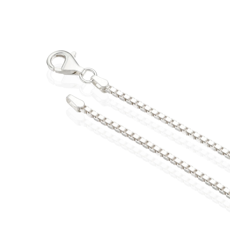 Main Image 3 of Sterling Silver & Sapphire Large Cross Shaped Pendant