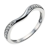 Thumbnail Image 1 of 18ct White Gold 0.10ct Diamond Shaped Ring