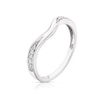 Thumbnail Image 2 of 18ct White Gold 0.10ct Diamond Shaped Ring