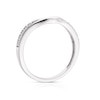 Thumbnail Image 3 of 18ct White Gold 0.10ct Diamond Shaped Ring