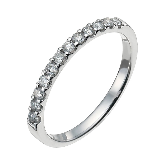 18ct White Gold 0.25ct Eternity Ring