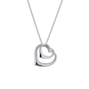 Thumbnail Image 0 of Sterling Silver 18 Inch Double Open Heart Pendant