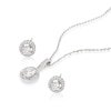 Thumbnail Image 1 of Sterling Silver Cubic Zirconia Earring & Pendant Set