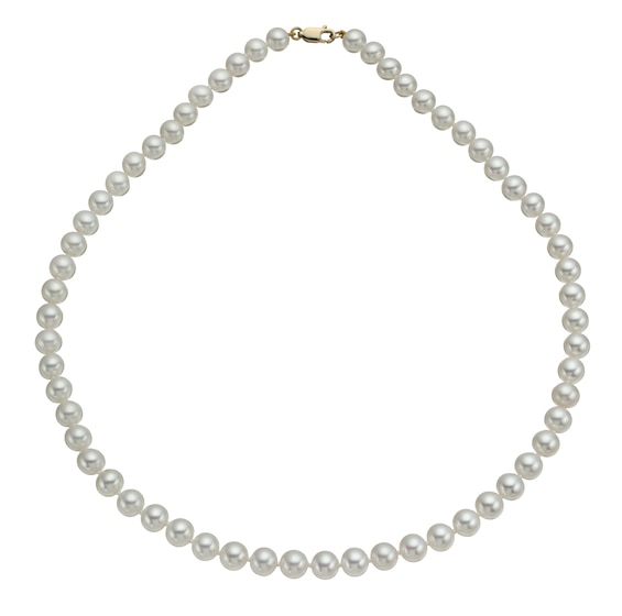 9ct Yellow Gold Cultured Freshwater Pearl 18 Strand Necklace